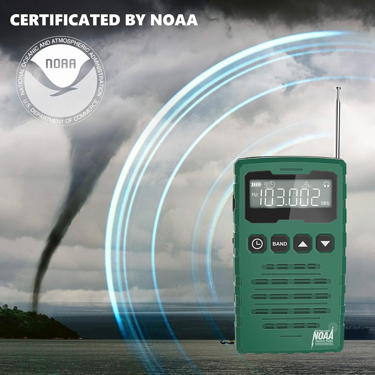 AM FM Radios Pocket Portable with Best Reception Sound, Digital Transistor Radio Battery Operated, NOAA Weather Emergency Alert Radio, Handheld Radio for Walkman, Parents, Friends Gift